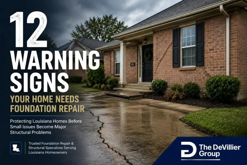 12 Warning Signs Your Home Needs Foundation Repair in Louisiana